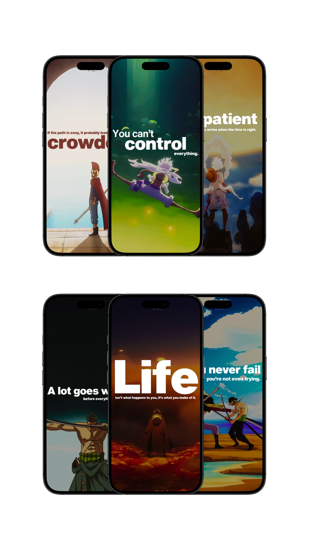 One Piece Impact Pack | Most Loved Motivational Wallpapers (Colored)