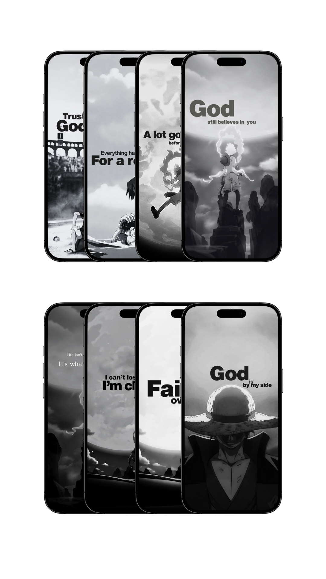 One Piece Spiritual Pack | Motivational & God-Inspired Wallpapers